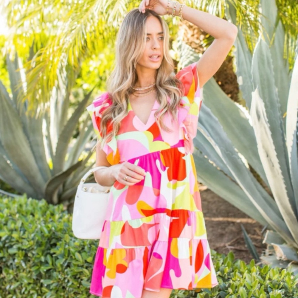 Crosby by Mollie Burch Holden Dress Night in Miami Print Large